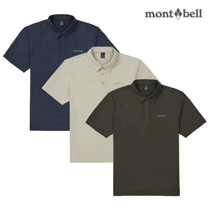 몽벨 남성 소로나 카라 반팔 티셔츠