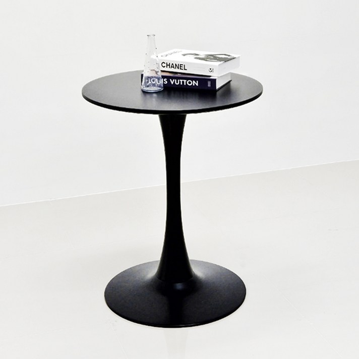 가구뱅크 마를린 원형테이블 화이트 블랙 카페 식탁 인테리어 600 700 800 1000, 블랙