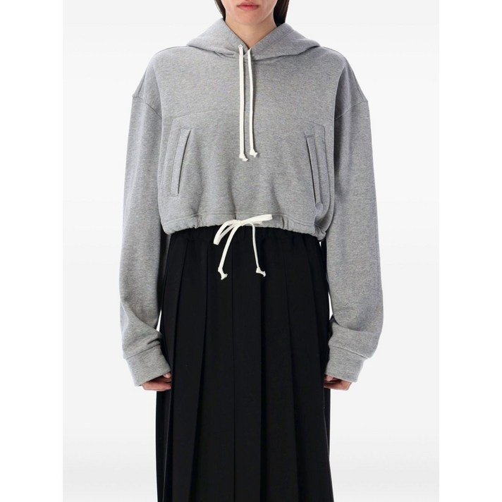 꼼데가르송걸 드로스트링 헴 후디