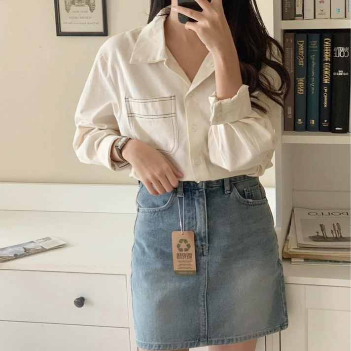 1015마켓데일리포인트시크 원포켓 셔츠 1015마켓데일리포인트시크 원포켓 셔츠