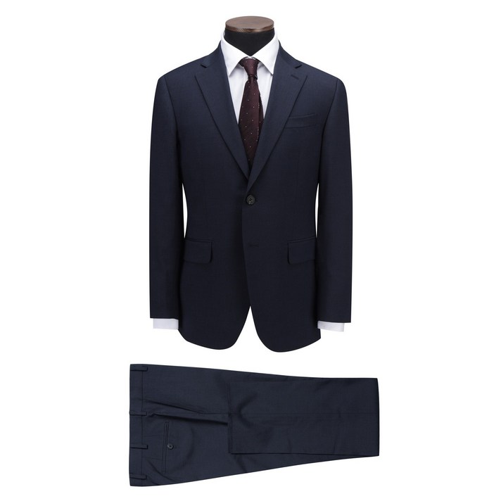 코오롱패션 코오롱 브렌우드 울 혼방 여름용 네이비블루 이중편직 일반핏 하복 정장 세트무료배송