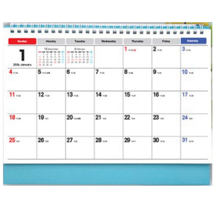 2026년 탁상달력 오피스 스케줄러 책상달력 캘린더 책상 달력 스케쥴러 음력달력