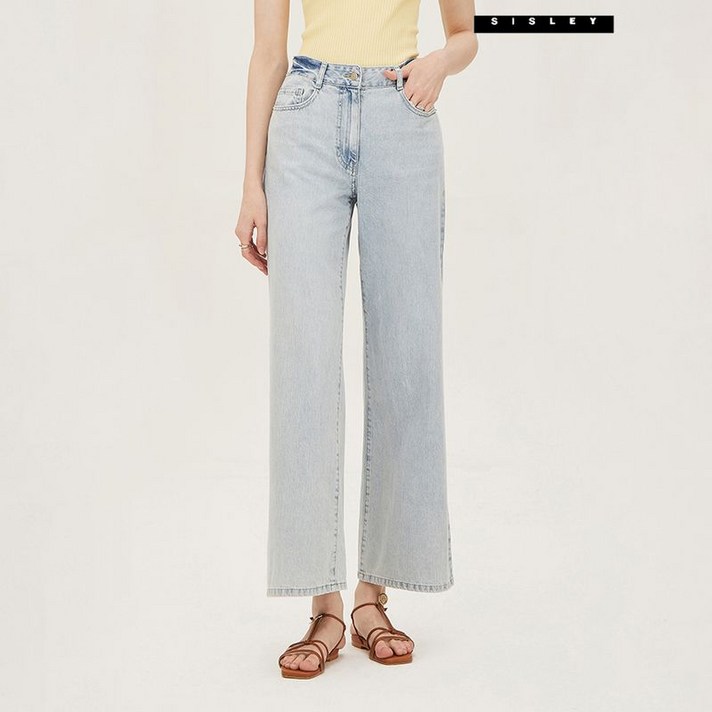 시슬리  솔트 도밍고 와이드 데님 팬츠 SADPF1531