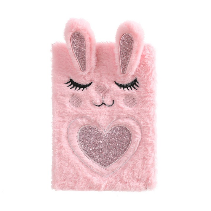 귀여운 퍼 자수 A5 다이어리 노트 학생 선물용 인기 캐릭터 수첩