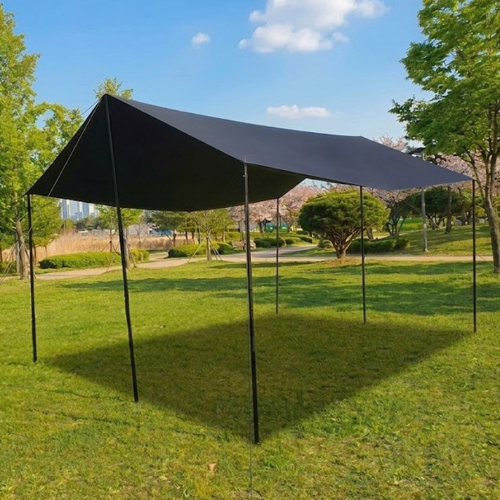 휴대용 초경량 캠핑 렉타타프 옥스포드 210D 방수 보관가방 포함