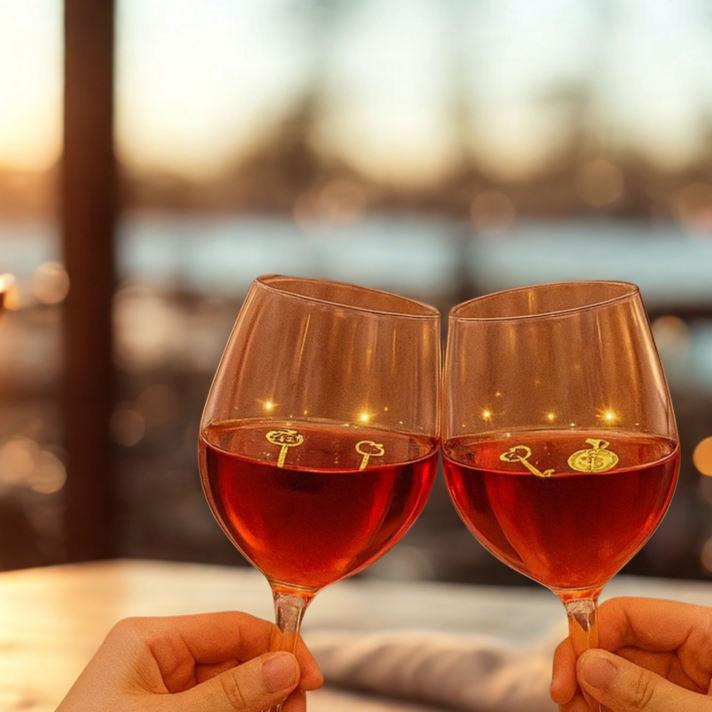 플로팅골드 24K 식용금박 연말파티 홈파티 데코 생일 파티용품 이벤트 소품, 10개, 앨리스