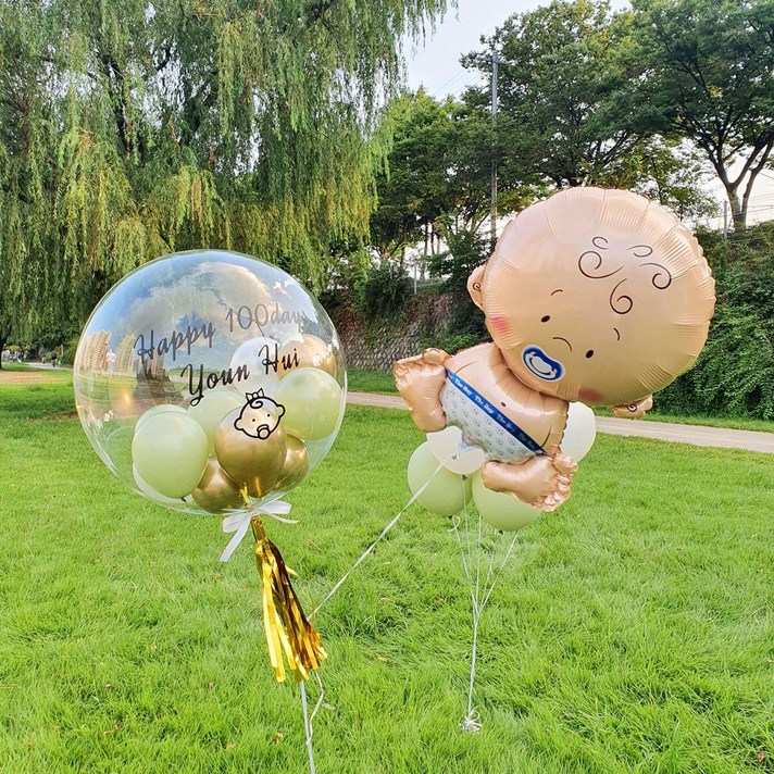 헬륨완제품 숫자 공룡 캐릭터 풍선 생일 결혼, 디자인풍선18.무지개