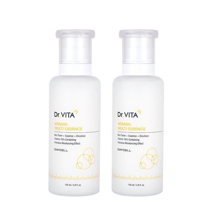 닥터비타 피부보습 생기충전 7가지 비타민 10함유 올인원 멀티케어 젤타입 에센스, 2개, 145ml