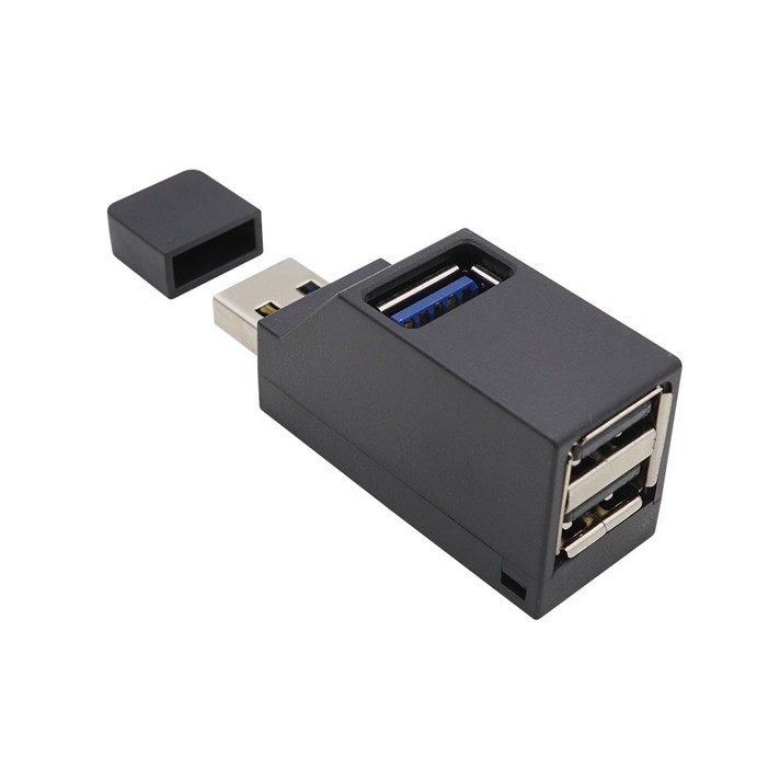 IH424 3포트 USB 허브 USB3.0 1P  USB 2.0 2P 블랙