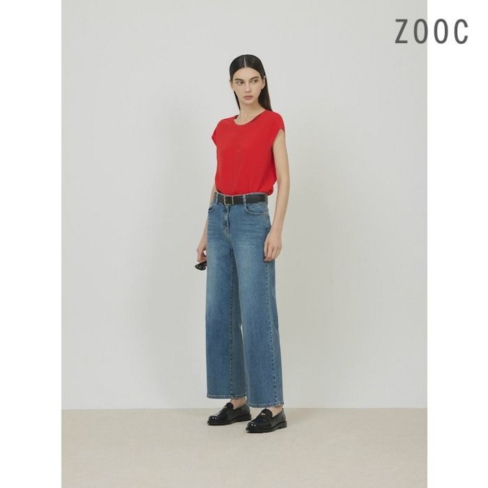 주크 ZOOC 블루 와이드 데님 팬츠 BLZ244PSA402 1019333