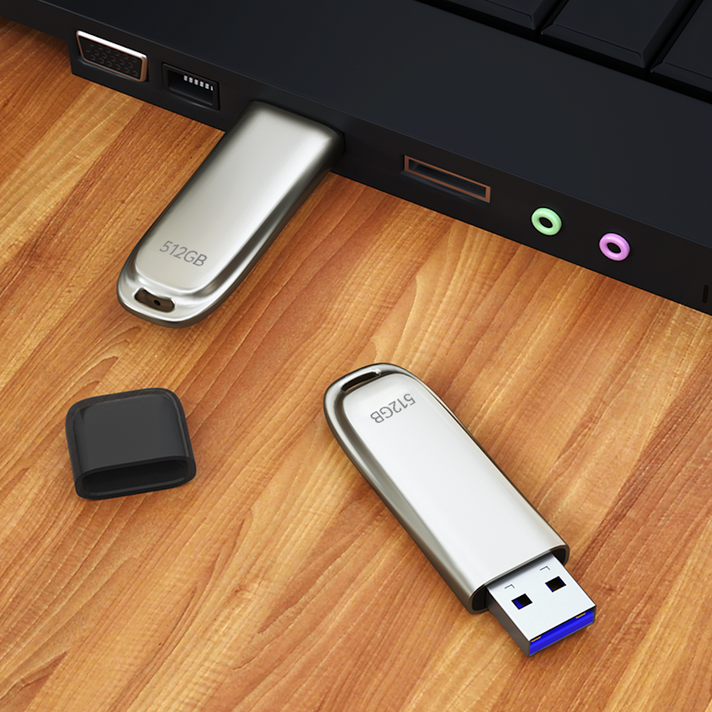 대용량 초고속 핸드폰 USB 메모리 각인 단체 선물, 256GB, 1개