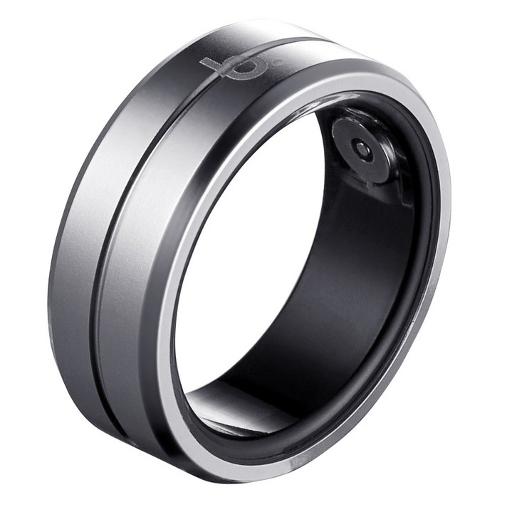 브링 스마트링 스마트링반지 방수 초경량 블루투스 자체개발 국내앱 애플 갤럭시 호환 슬립테크, size 8, 실버 스테인리스 스틸