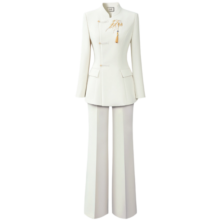 그루밍 grooming 여성 봄 럭셔리 고급 감각 행운 국민 스타일 직장 복장 전문 작업복 정장 투피스