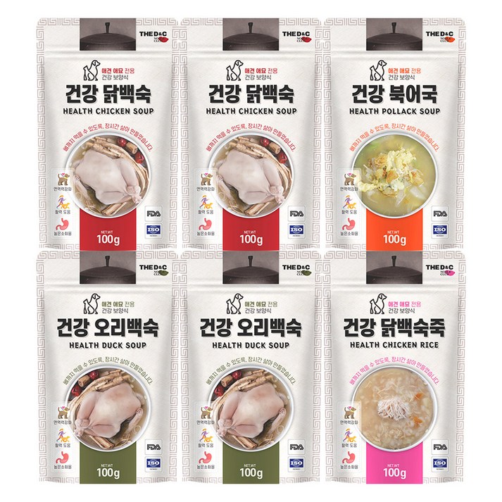 더독 반려동물 외식시리즈 건강 삼계 파우치 닭백숙 2p 북어국 2p 오리백숙 2p 닭백숙죽 2p 세트, 닭고기북어오리, 1세트 더독 반려동물 외식시리즈 건강 삼계 파우치 닭백숙 2p 북어국 2p 오리백숙 2p 닭백숙죽 2p 세트, 닭고기북어오리, 1세트