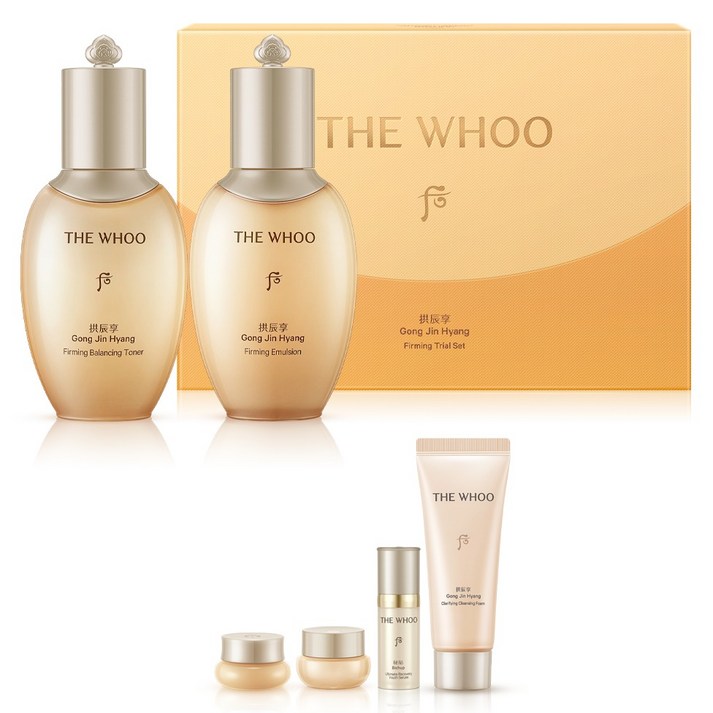 더후 공진향 탄력 트라이얼 밸런싱 토너 50ml + 탄력 에멀전 50ml 세트