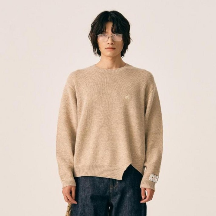 세터 남녀공용 더블린 언발란스 캐시미어 블렌드 니트