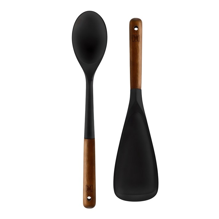 바겐슈타이거 플렉시벨 플래티넘 실리콘 키친툴 2종세트, 볶음스푼멀티스푼, 블랙, 1세트