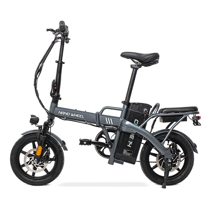 pas전기자전거 나노휠 커브14 접이식 전기 자전거 25.2kg