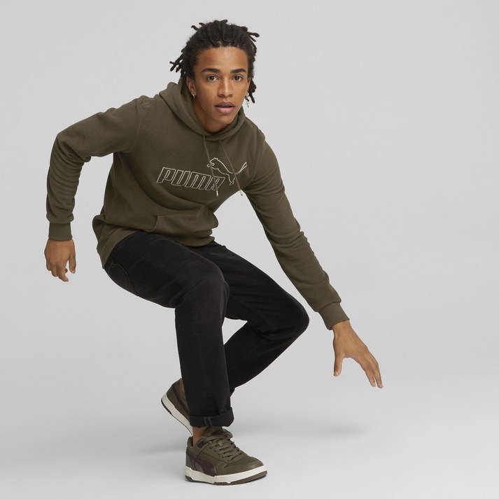 PUMA푸마남성용에센셜 엘리베이티드 폴라플리스 후디ESS ELEVATED POLARFLEECE HOODIE