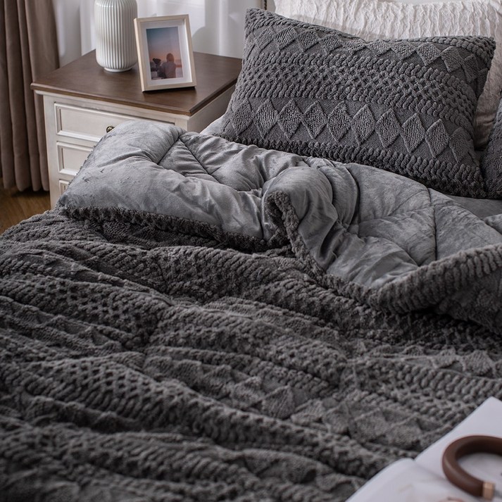 까사앤슬립 밍크 극세사 차렵이불 겨울침구세트