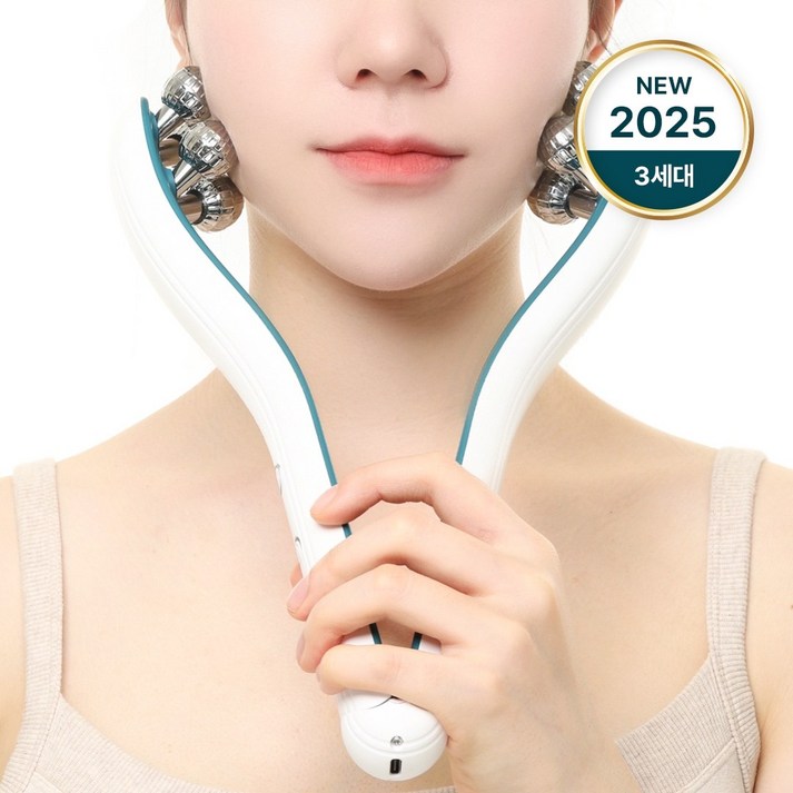 드뮤즈 3세대 빅 롤러 EMS 고주파 갈바닉 경락 얼굴마사지기