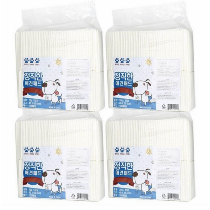 리본글로벌 정직한 이코노믹 강아지 배변 패드 100매