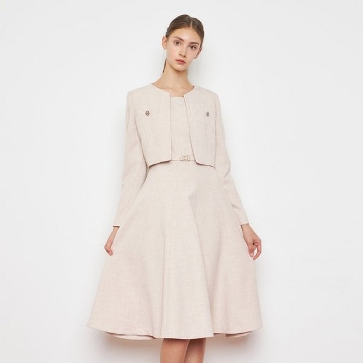 [백화점판] 케네스레이디 인기 스퀘어넥 원피스 셋업 EWPA3200 하객룩 데이트룩