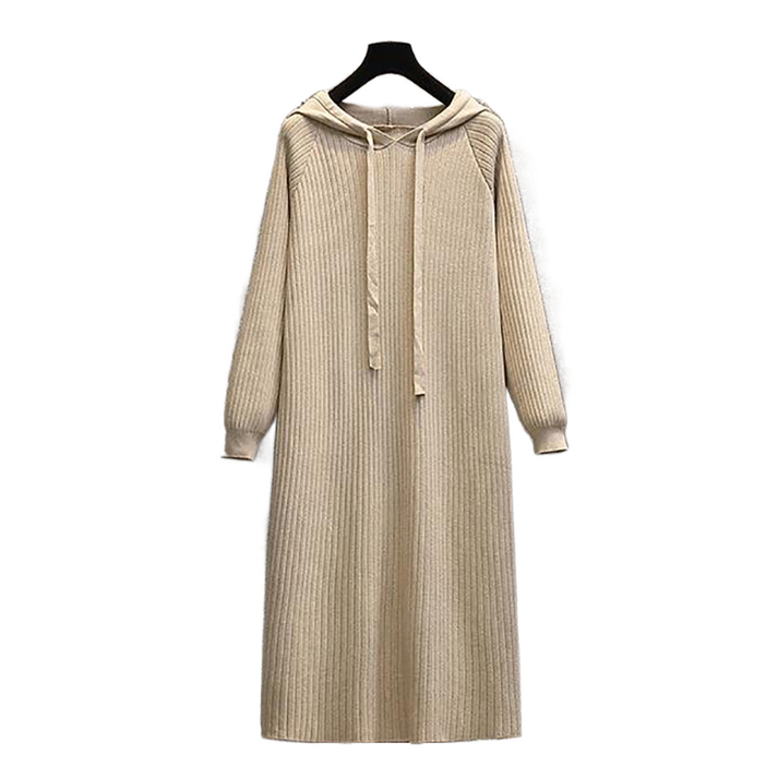 셀럽당 빅 사이즈 여성복 루즈핏 후드 레깅스 니트 원피스