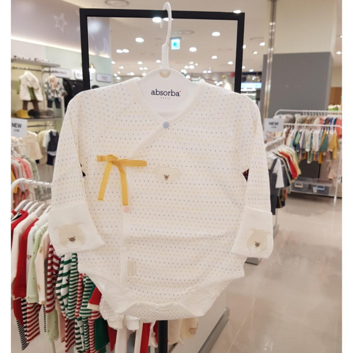 압소바  부드러운 뱀부소재의 알록달록 점들이 가득한 틴리 뱀부  배내슈트 겨울  NC대전 유성점