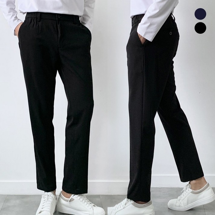 미제이 남자 밴딩 슬랙스 프리미엄 구김없는 바지