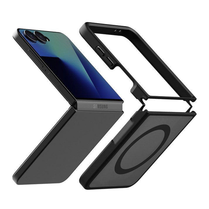 제트스킨 2배자력 맥세이프 카메라 버튼 커버 변색방지 투명 하이브리드 케이스