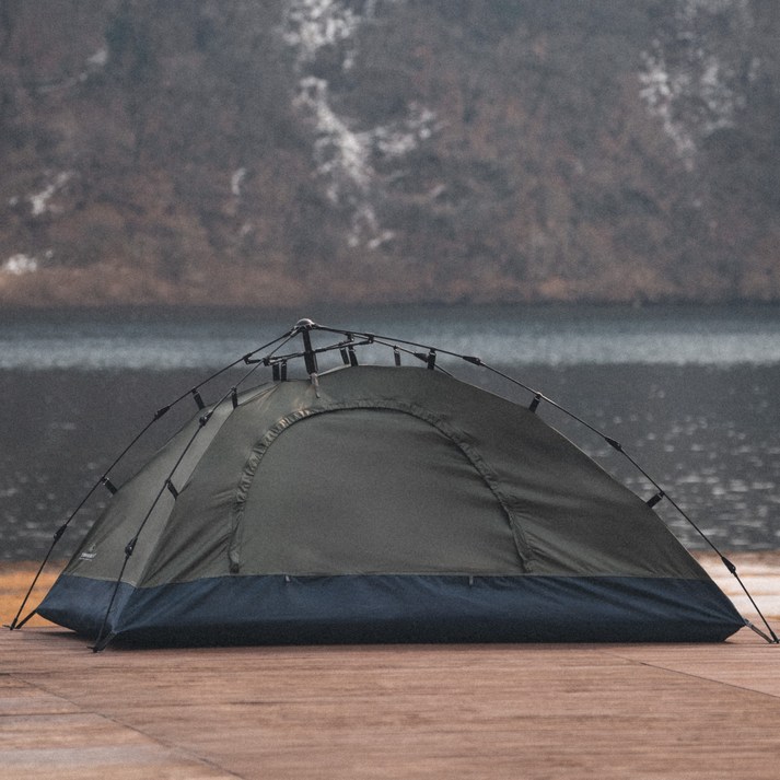 캠프텐버 조립식 공격형 1인용 백패킹 텐트, 밀리터리카키