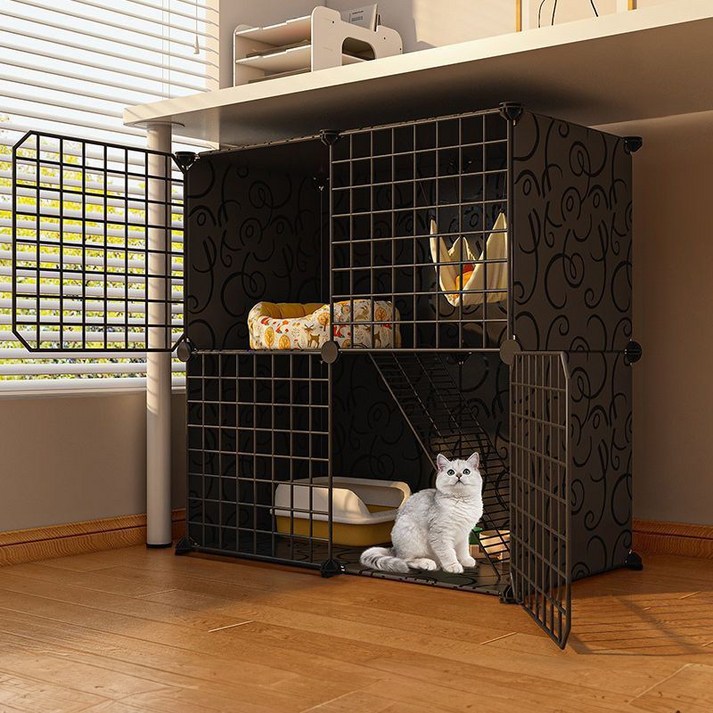 Tiger Pavilion 고양이용 초대형 케이지 2단