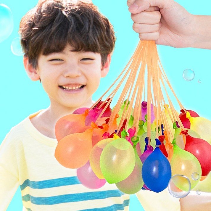 위트렌드 매듭 필요없는 다발 물풍선 물폭탄 제조기, 물풍선 제조기 333개 3개 세트