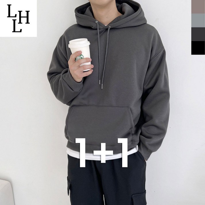 패션라이프 11 남자 기모 후드 티셔츠