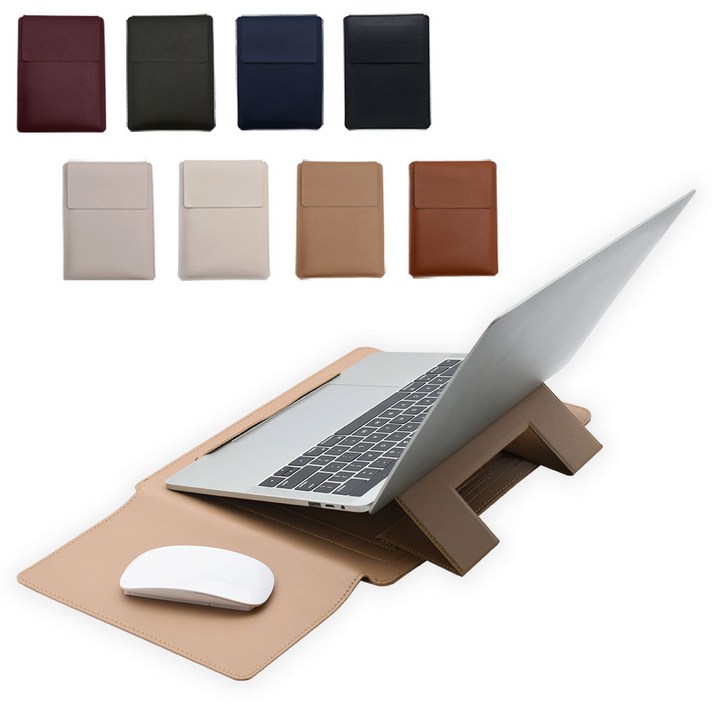 노트북 거치대 파우치 갤럭시북5프로 360 갤럭시북4 LG그램 맥북, 크림아이보리, 1개