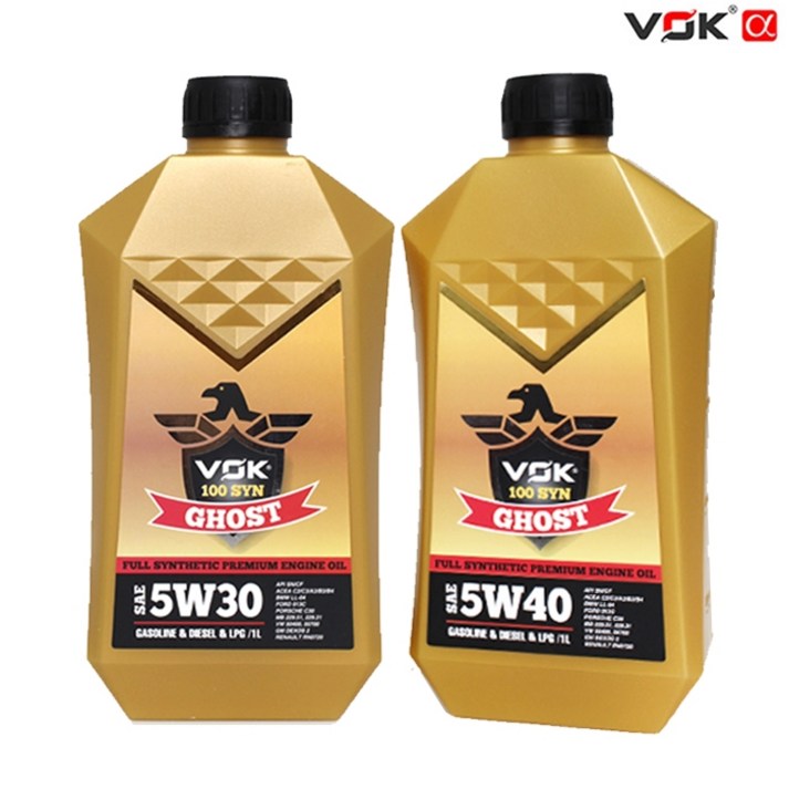 보크알파 고스트 5W30 5W40 (1L) 프리미엄 합성 엔진오일, 1개, 1L