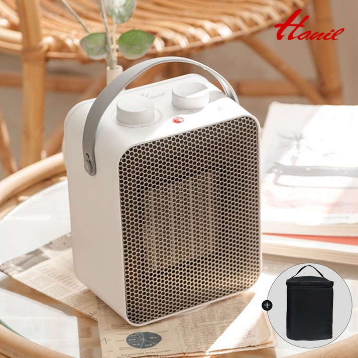 B급리퍼한일 캠핑용 탁상형 PTC 미니온풍기
