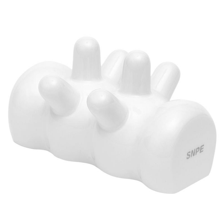 SNPE 도깨비손 도자기 지압 괄사 마사지기 온열 얼굴 두피 핸드마사지기