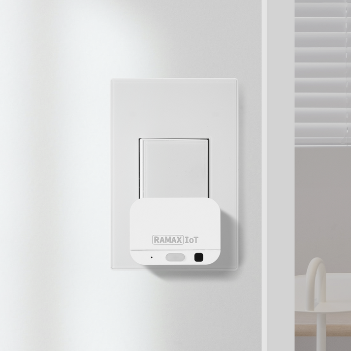 라맥스 IoT 스마트 미니 스위치 버튼 원격제어 리모컨 누워서불끄기 자동 무선 와이파이 라맥스 IoT 스마트 미니 스위치 버튼 원격제어 리모컨 누워서불끄기 자동 무선 와이파이