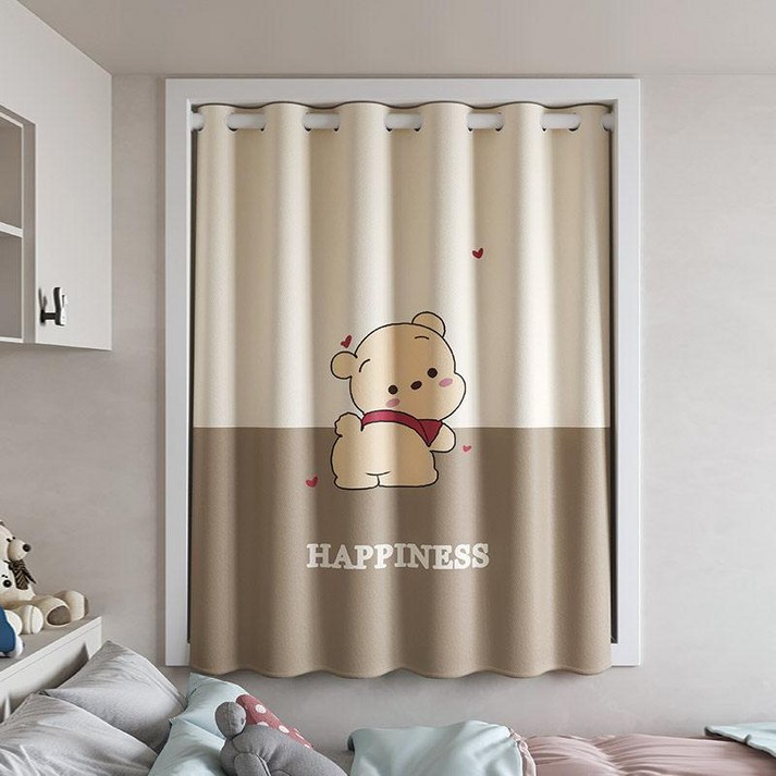 아이방커튼 아기방 키즈커튼 작은방 셀프 형상기억 속커튼