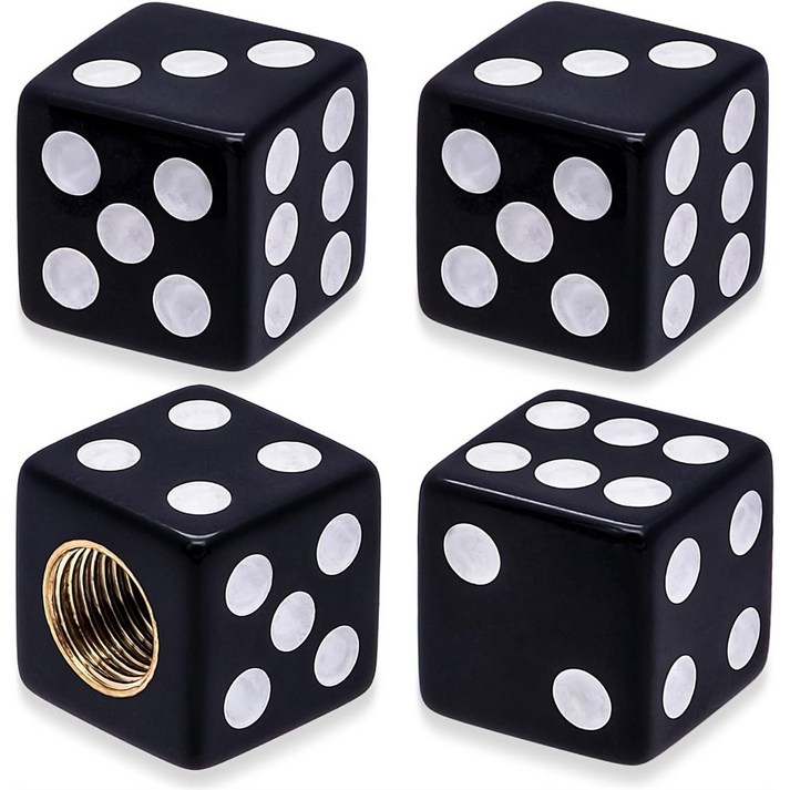 4PCS 주사위 타이어 밸브 플러그 자동차 바퀴 모자 자전거 오토바이 타이어에 대 한 밸브에 너트