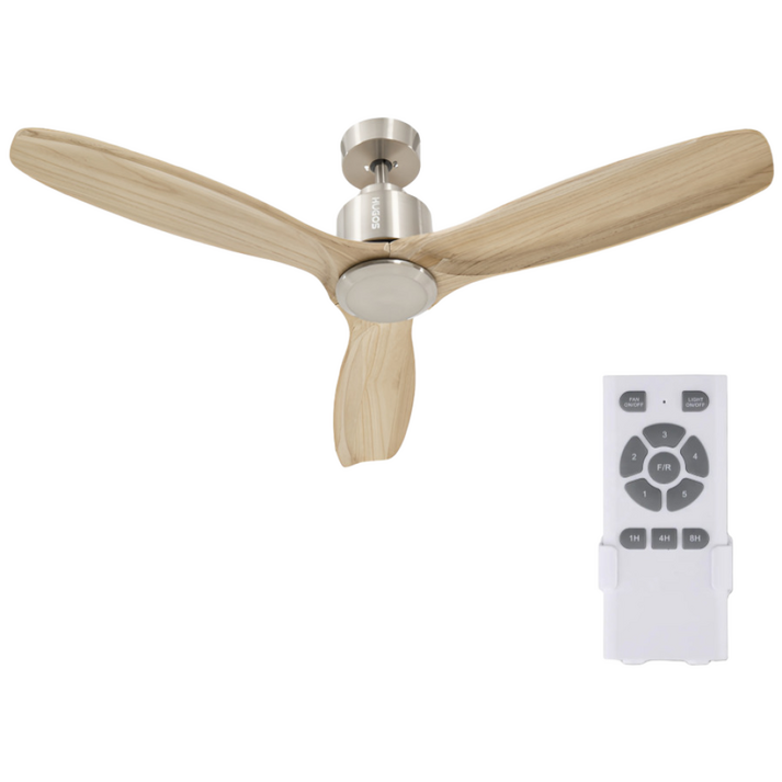 52인치 저소음 천장실링팬 리모컨 포함 무상A/S - 화이트 / 우드 색상 (역방향가능)