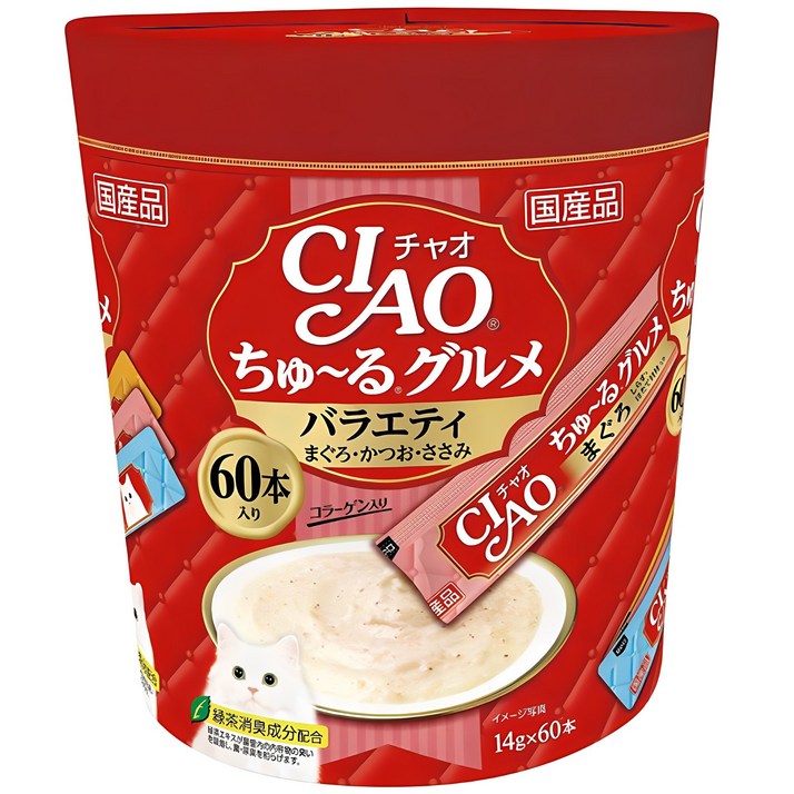 챠오츄르 구루메 버라이어티 고양이 간식 60p