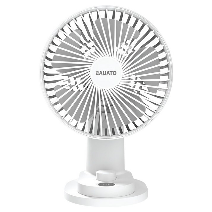 바우아토 무선 저소음 자동 회전 소형 집게 틈새 탁상용 선풍기 D-B-0501, D-B-0501, 화이트