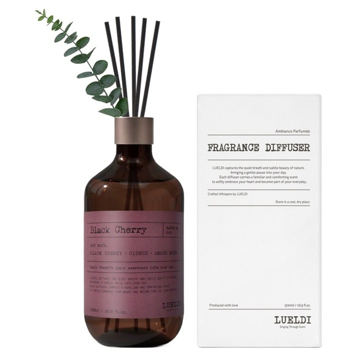 루엘디 프리미엄 대용량 디퓨저 + 데코 스틱 세트