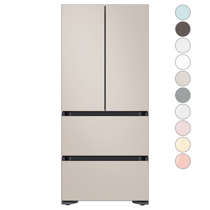 색상선택형 삼성전자 비스포크 김치플러스 키친핏 4도어 냉장고 420L 방문설치