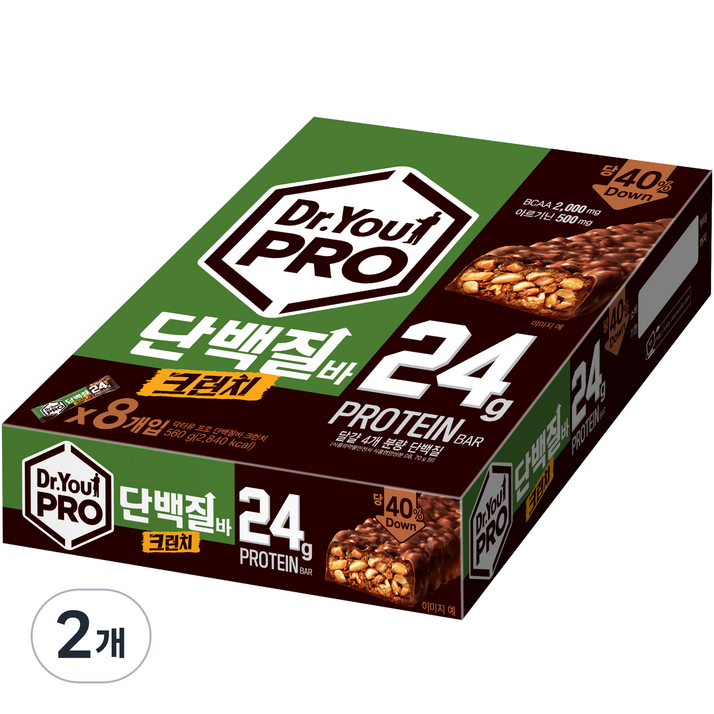 닥터유 프로 단백질바 크런치, 70g, 16개
