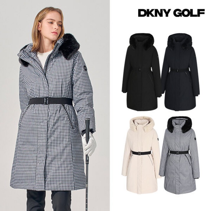 24년 최신상 DKNY 여성 인퀼팅 다운 코트