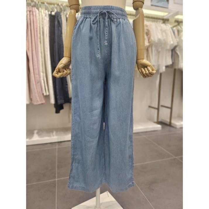 이프네DP5WPT01텐셀밴딩와이드팬츠